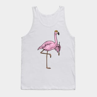 Flamingo Painter Paint brush Painting Tank Top
